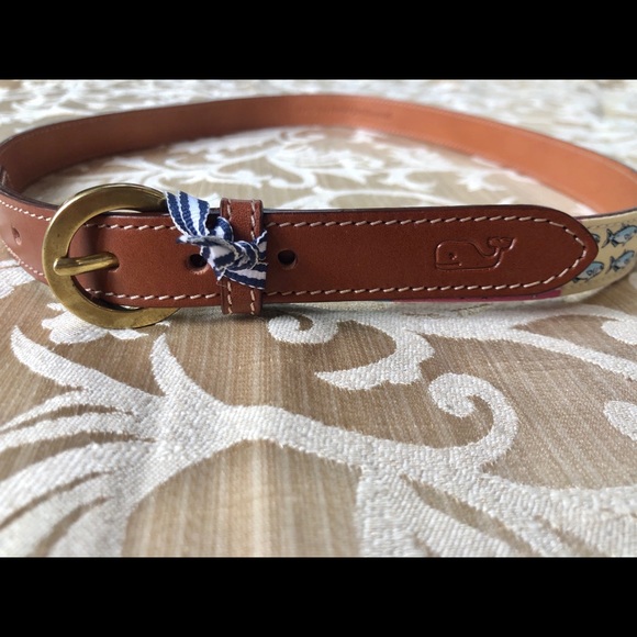 Vineyard Vines Patchwork Silk Leather Buck… - Picture 4 of 8